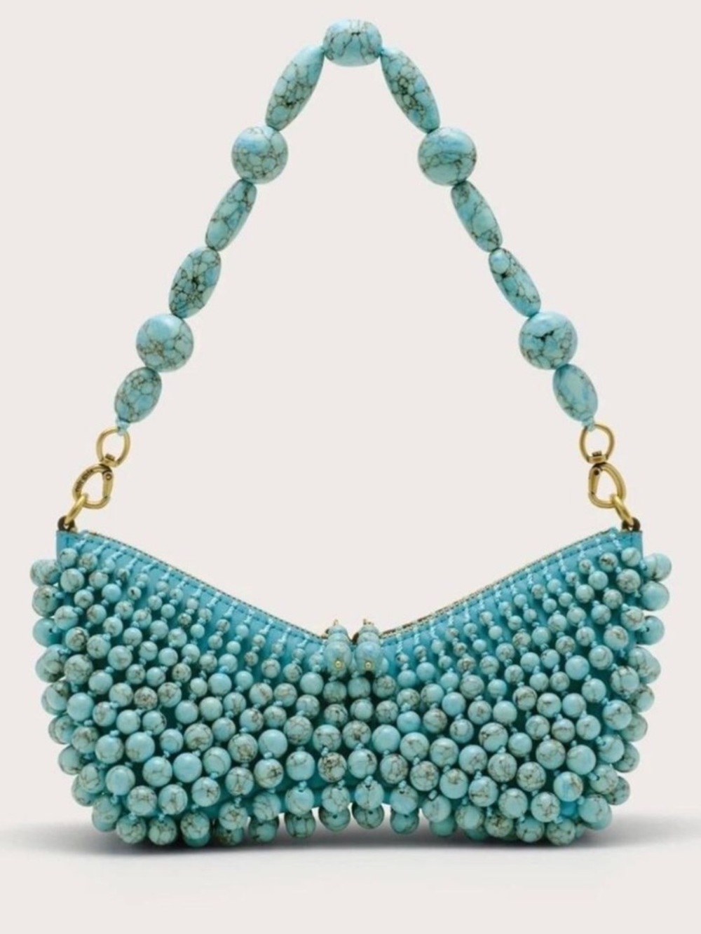 NEW Cult Gaia Mercier Mini Shoulder Bag Turquoise